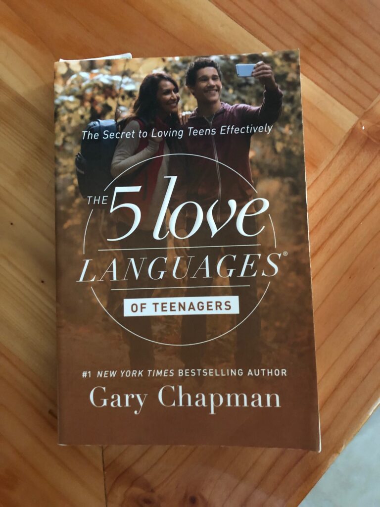 a book titled "The 5 love languages of teenagers."