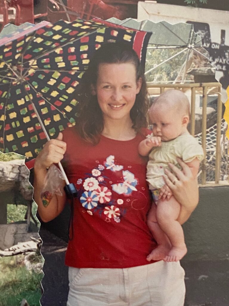 Young woman with a baby